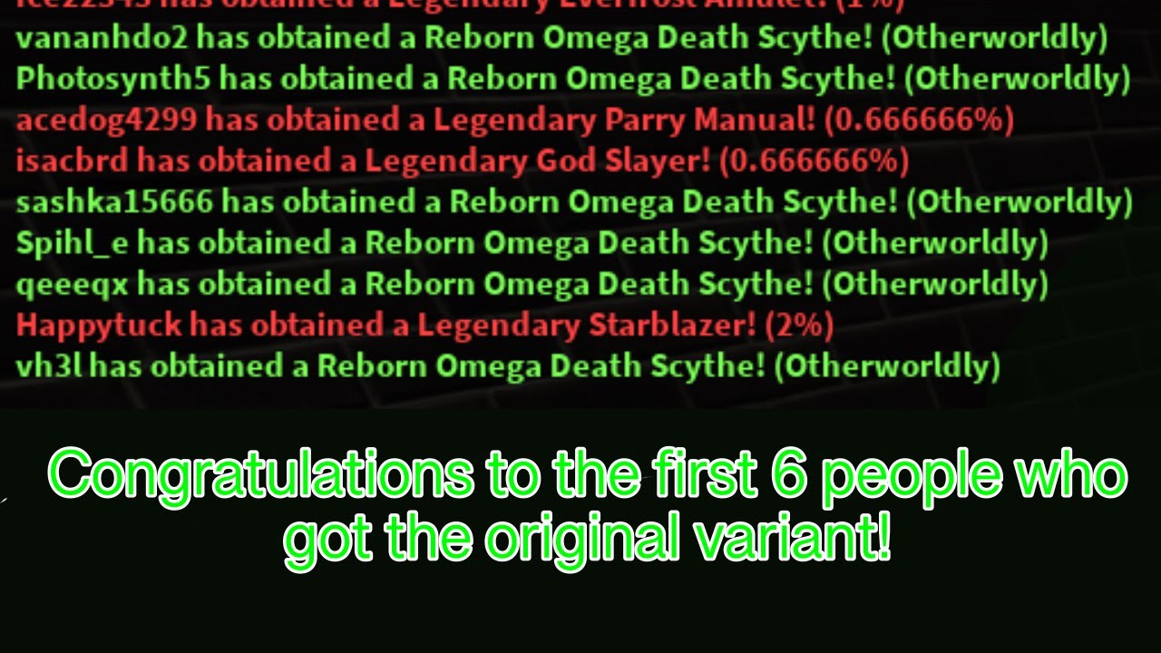 (REMOVED) How to get Tarnished Omega Death Scythe