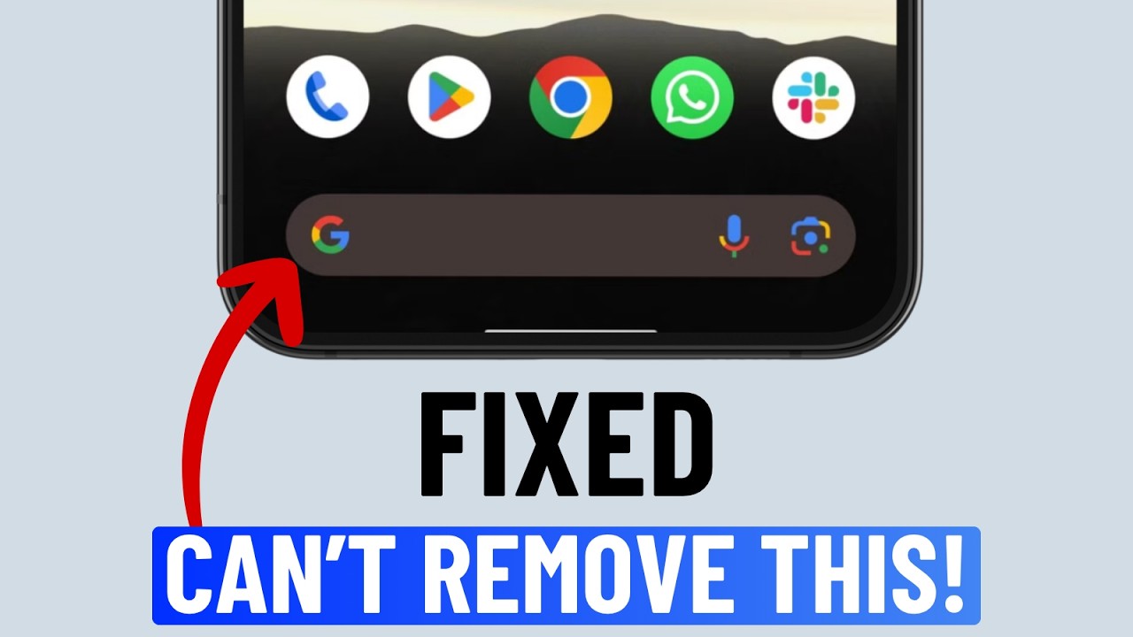 How to Remove Google Search Bar From Android Phone (2026)