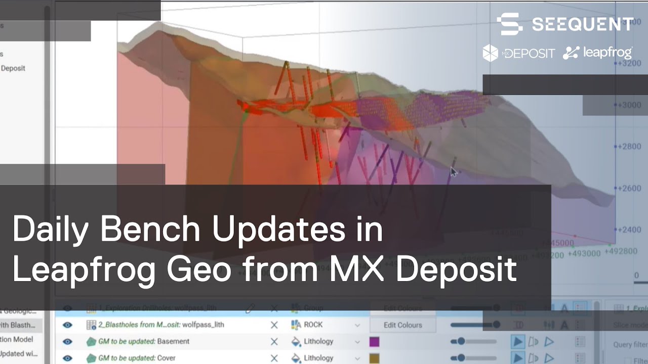 Using Blasthole data for Daily Bench Updates in Leapfrog Geo from MX Deposit