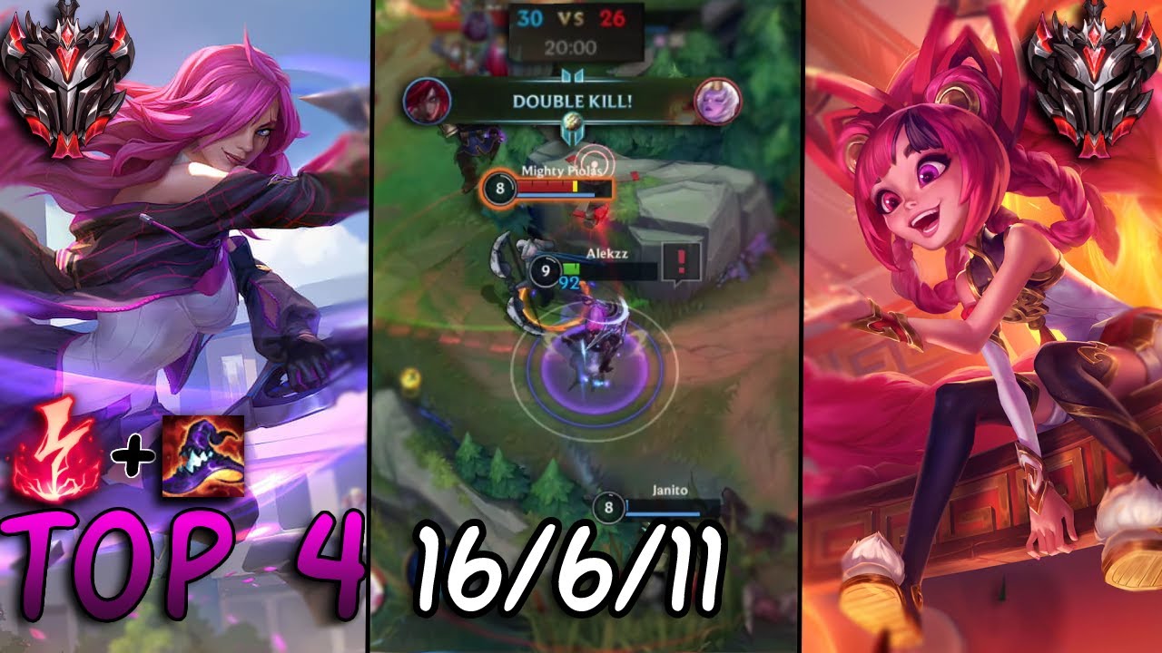 Grandmaster Katarina Vs Zoe - Ranked Hard Game (20 minutes) / Wild Rift Katarina Gameplay