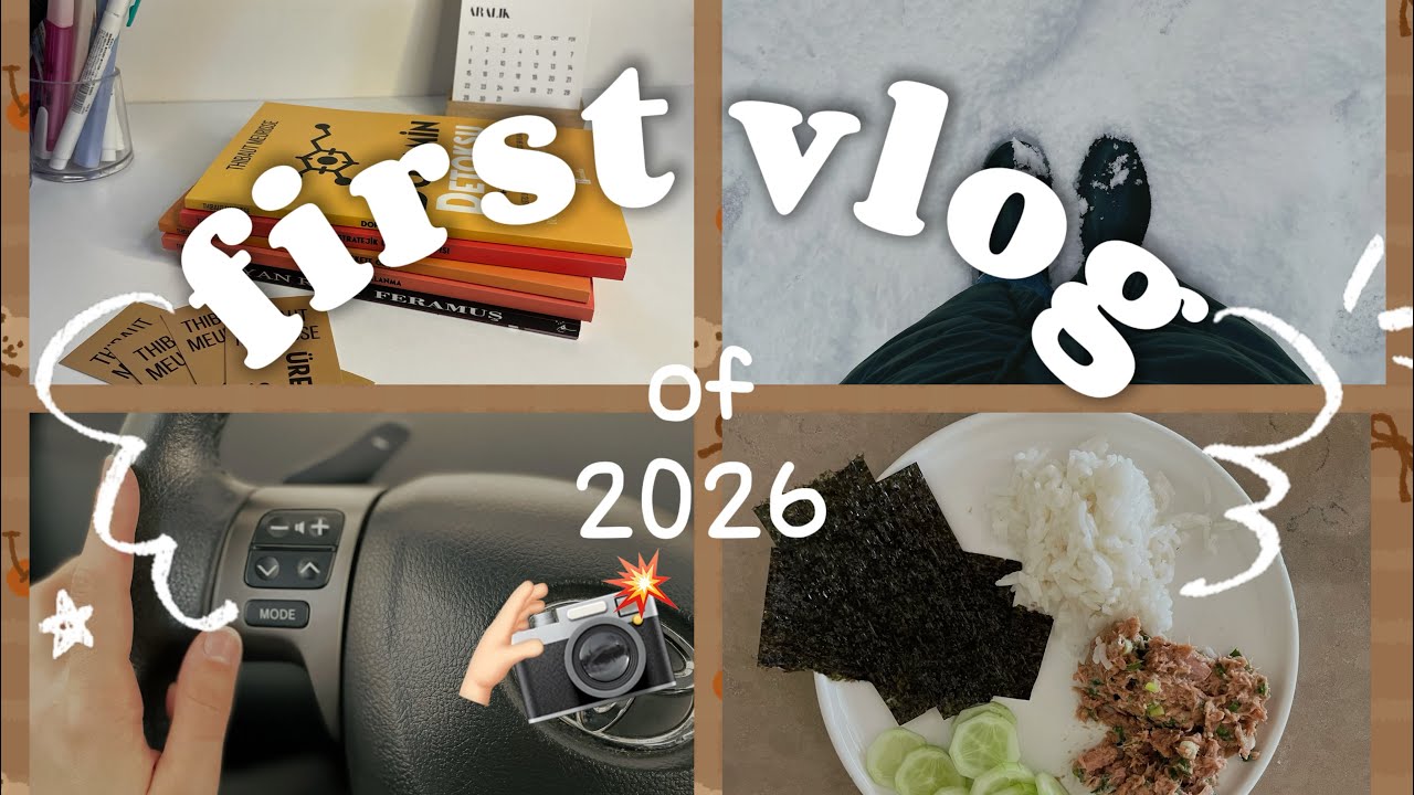 2026'nın ilk vlogu❄️: ilk pr paketim🎁, hastane💊, ton balığı tabağı🍣