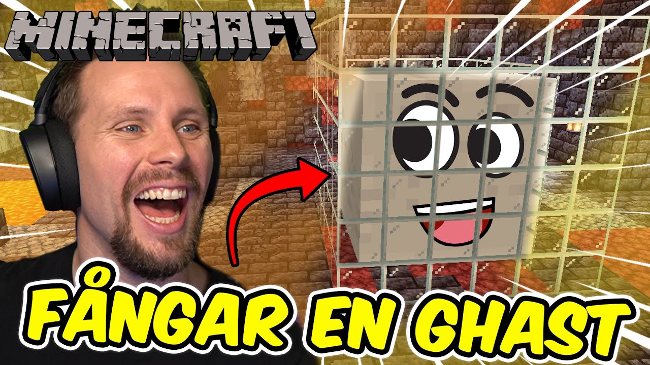 FÅNGAR EN GHAST SOM HETER GABRIEL I MINECRAFT - Lets play - S6E28