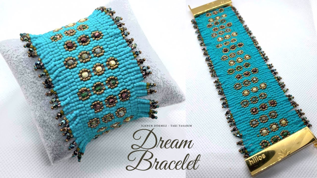 Peyote Bracelet 3 Drop / Dream Bracelet / Peyote bileklik yapımı 3 boncuklu ve kolay/ Hiilos  2.part