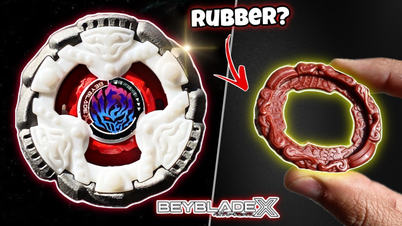 ¡RUBBER en giro DERECHO? Fusión Hades en Beyblade X 😱 #beyblade #beybladex #jlc3dp