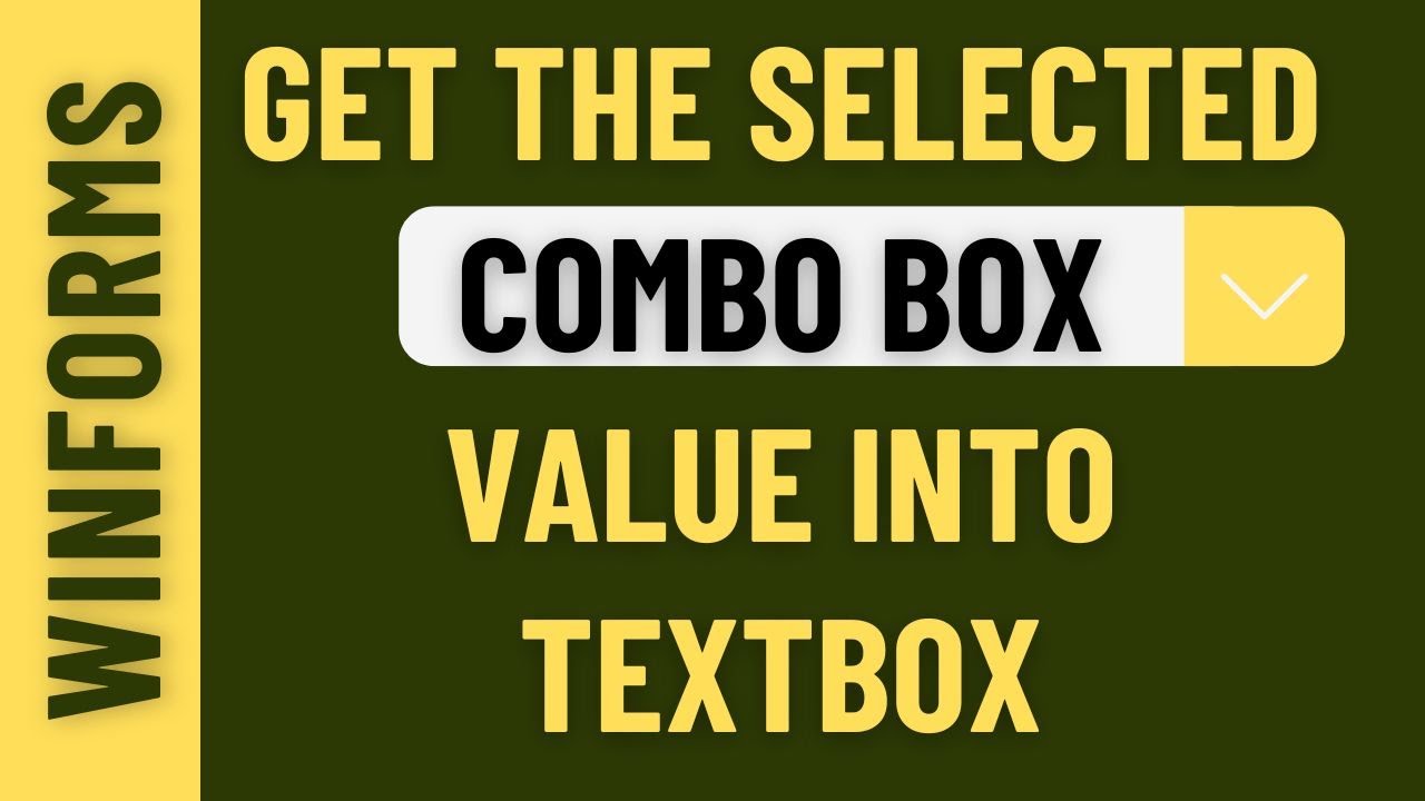 Winforms Combobox Selected Record Display In A Textbox C#