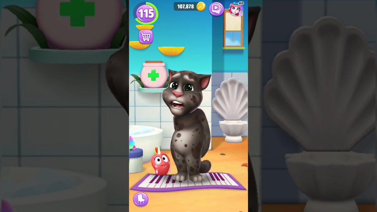 My Talking Tom 2 😁 Fun with Talking Tom 2😺 Funny moments talking tom shorts 😹 #mytalkingtom2