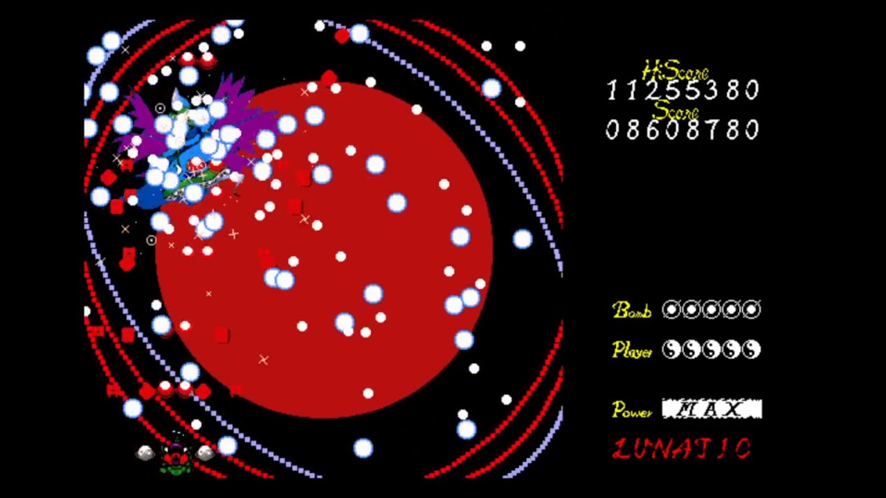 Touhou 2 SoEW - Lunatic No Miss No Bomb 1cc (LNN, Reimu A)