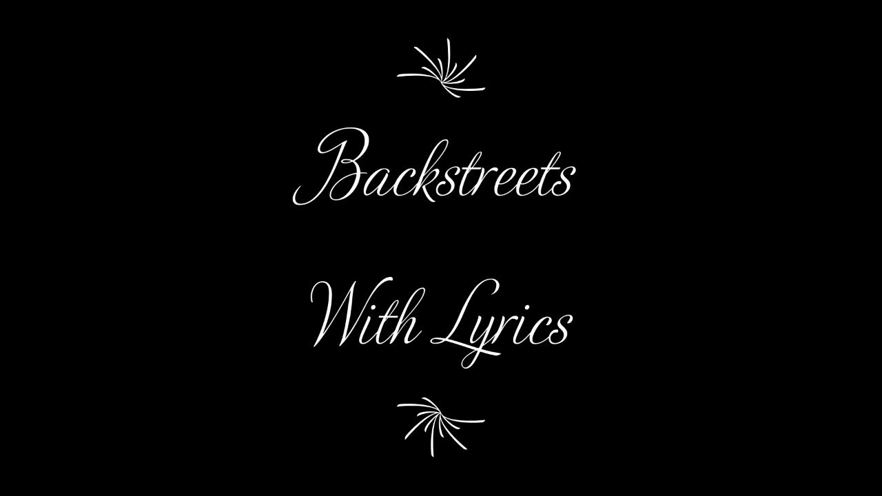 Backstreets - Bruce Springsteen (Lyrics)