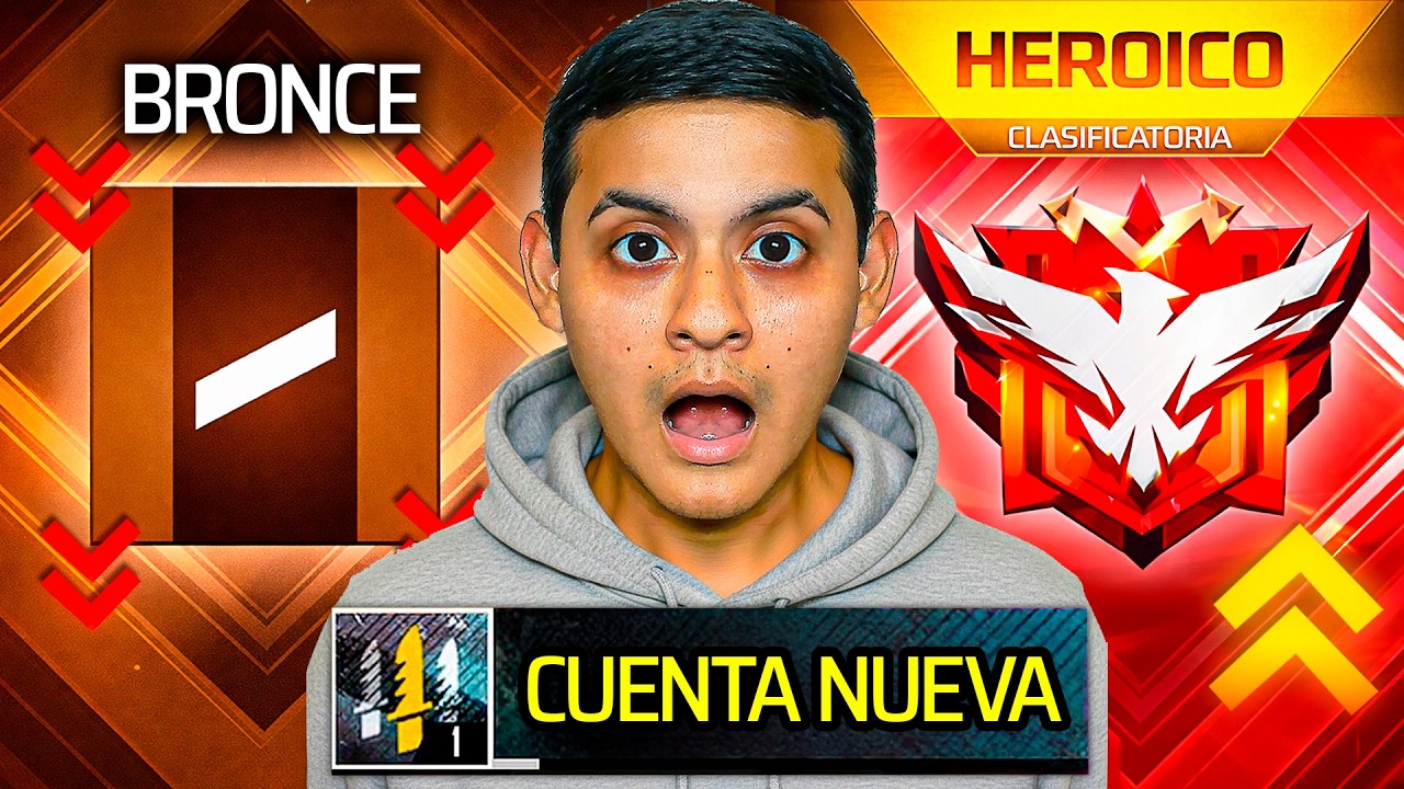 PASÉ 24 HORAS con una Cuenta NIVEL 1… y PASÓ ESTO 😱🔥 | Free Fire