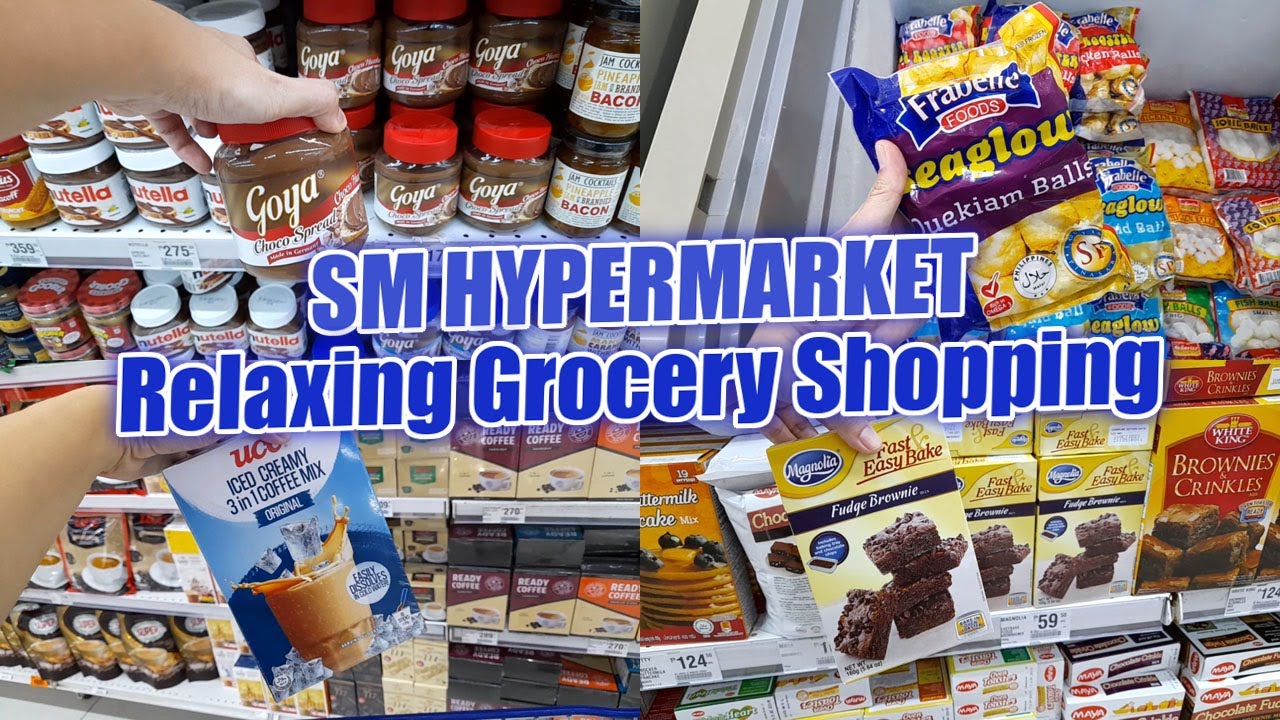 SM Hypermarket Relaxing ASMR Grocery Shopping Supermarket Vlog May 2023