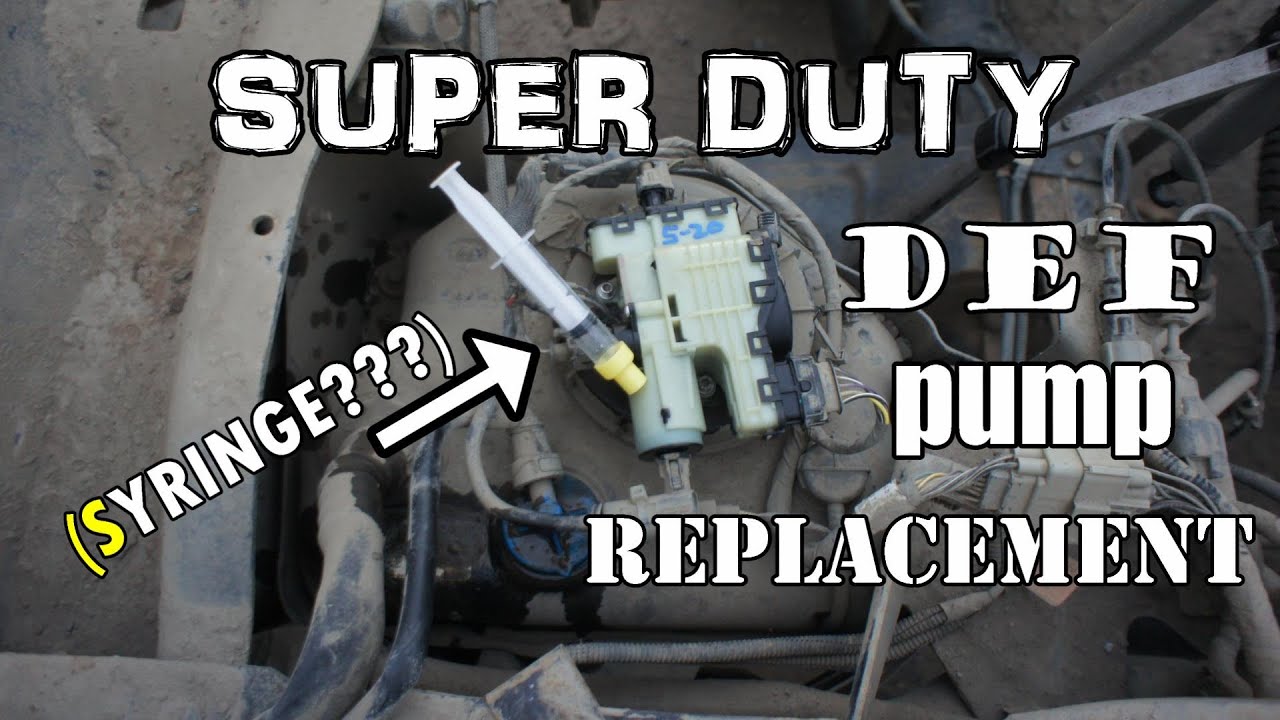 DEF pump replacement (P20E8) | 2011+ FORD SUPER DUTY