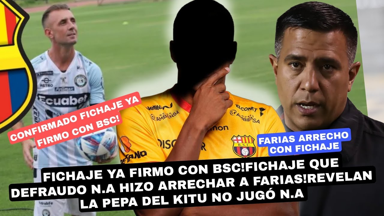 FICHAJE YA FIRMO CON BSC!FICHAJE DEFRAUDO N.A HIZO ARRECHAR A FARIAS!REVELAN PEPA DEL KITU NO JUGÓ. 
