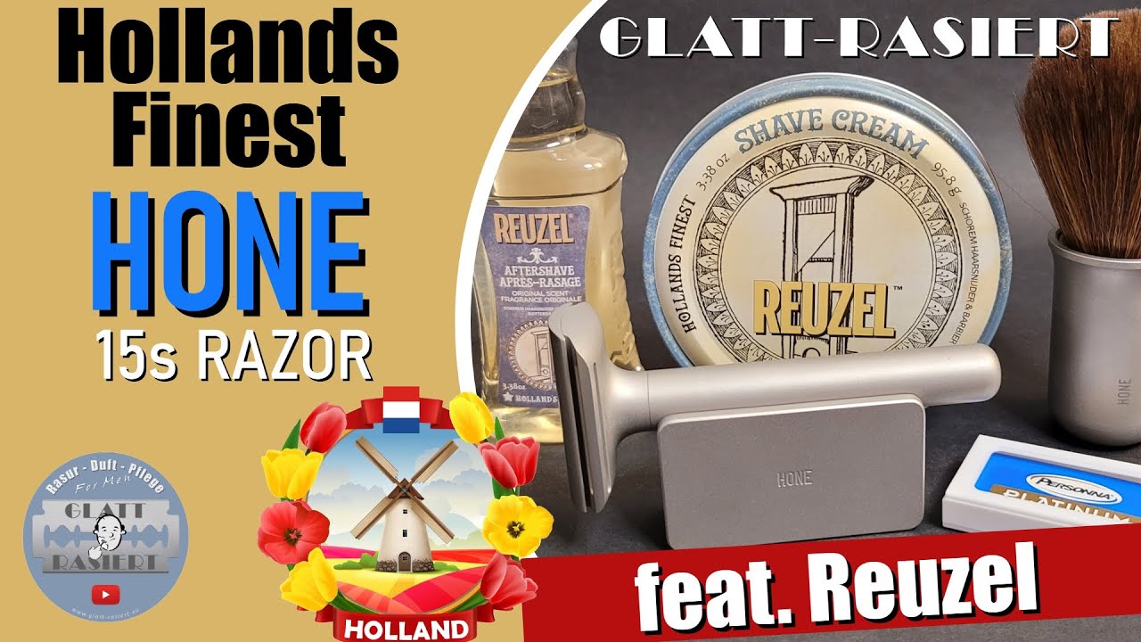 HOLLANDS FINEST ║ Hone 15s Razor / Rasierhobel / Nassrasur // GLATT - RASIERT