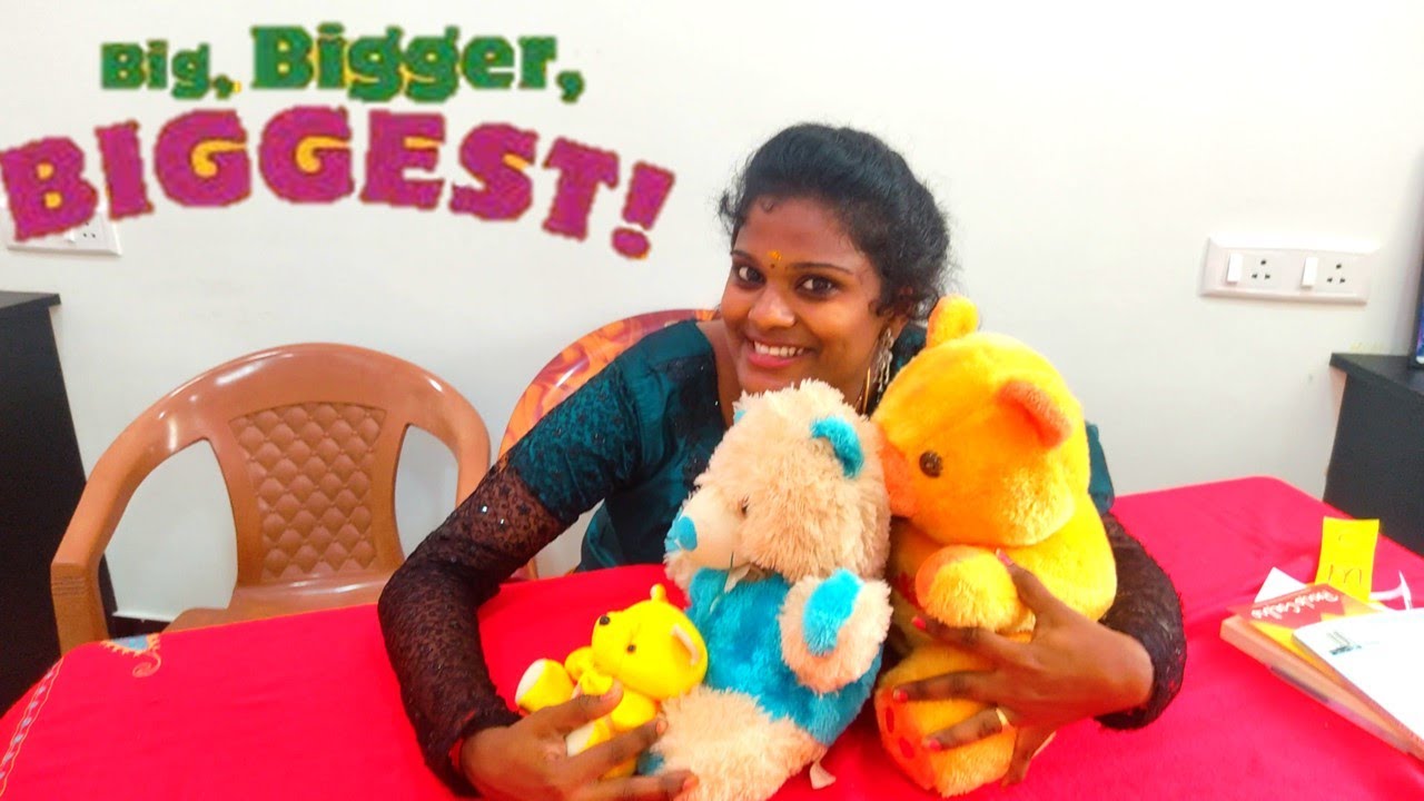 Big Bigger Biggest Concept Development for Kids / Learn Different Sizes/concept for Ukg kids|