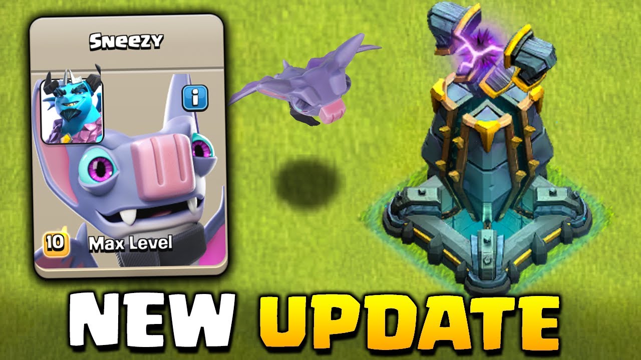New Sneezy Pet and Troop/Defense Levels in Clash of Clans!