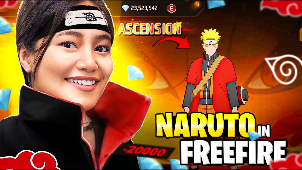 Unlocking Naruto Bundle in Free Fire | Free Fire X Naruto Shippuden | Sooneeta