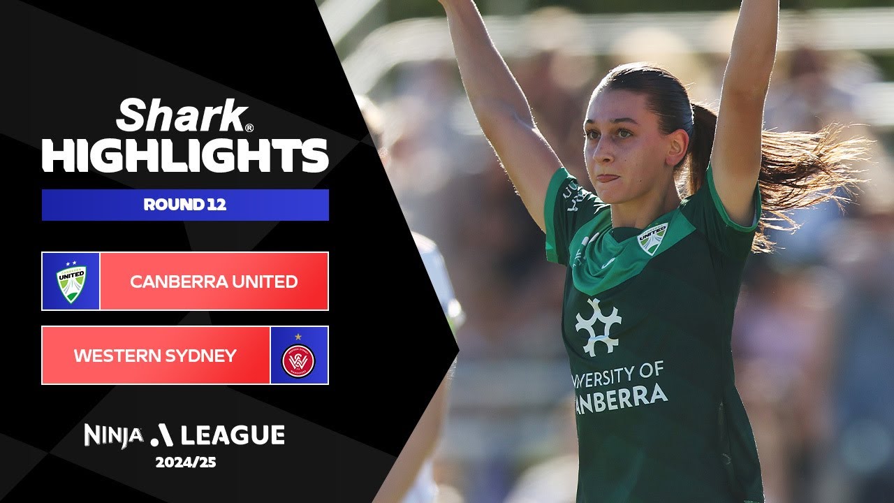 Canberra United v Western Sydney Wanderers - Shark Highlights | Ninja A-League 2024-25 | Round 12