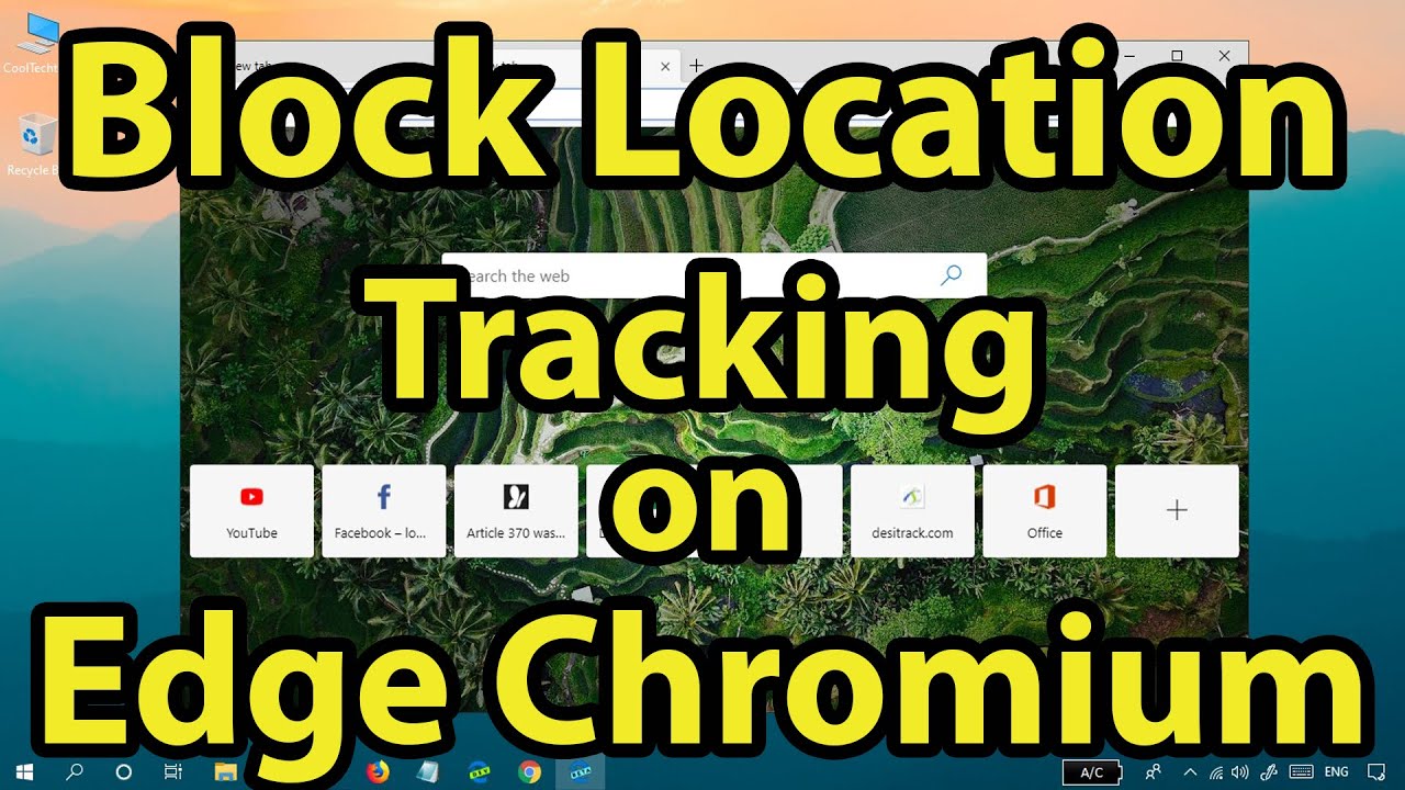 How to block website from tracking your location on Microsoft Edge Chromium