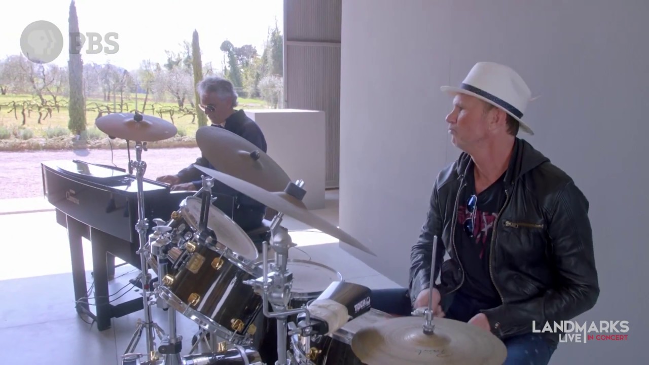 Andrea Bocelli & Chad Smith Jam | Landmarks Live in Concert | Great Performances on PBS