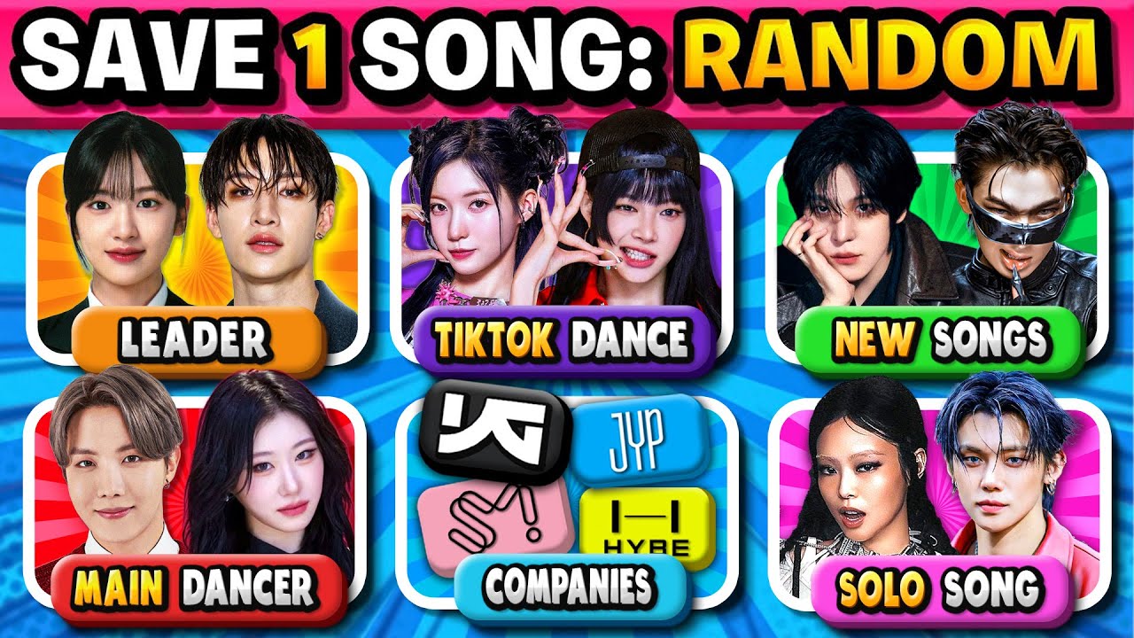 Save One Kpop Song 🎵 Random Rules : New Songs, Dance, Tiktok | Kpop Quiz