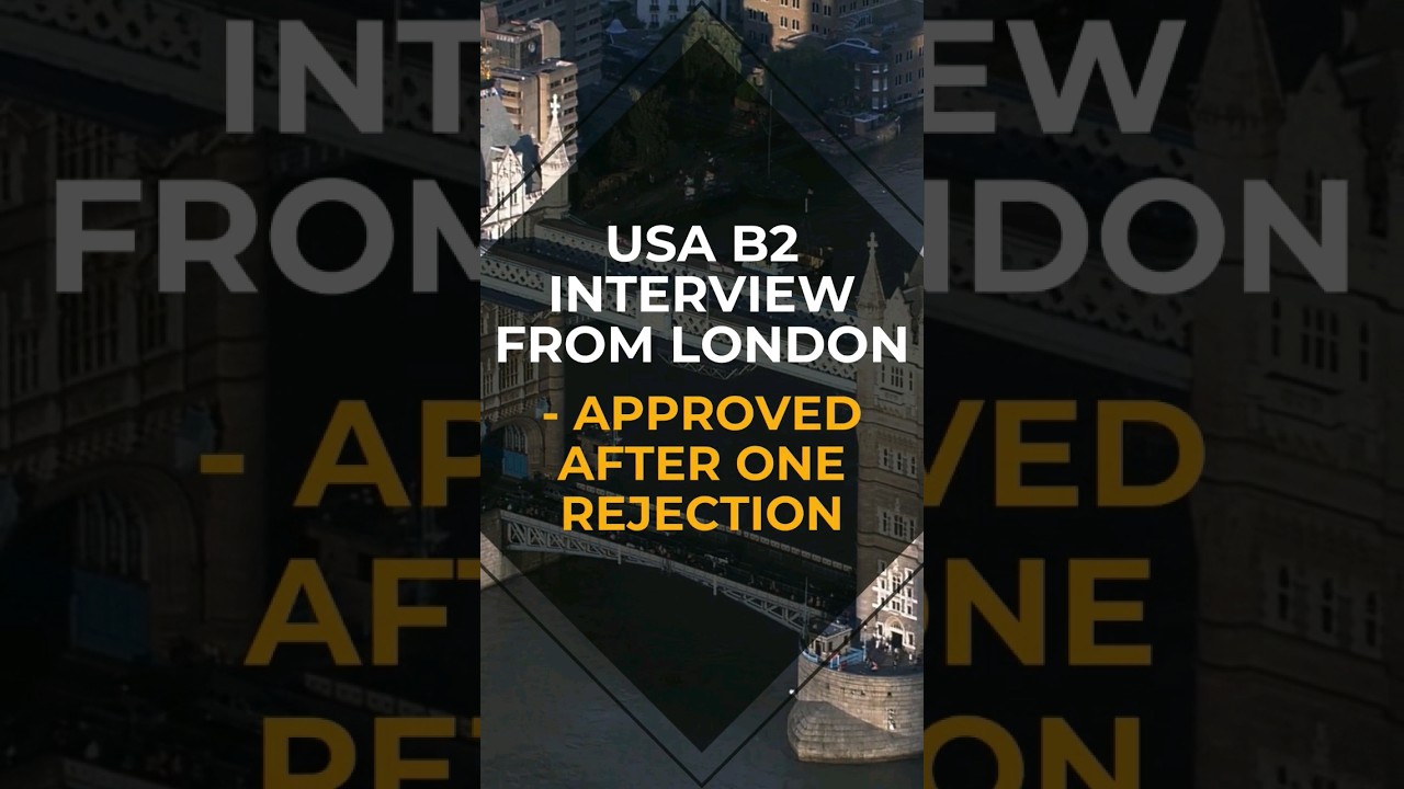 USA B2 visa - Interview from London | Approved after rejection - 2023 #usavisa #visaapplication