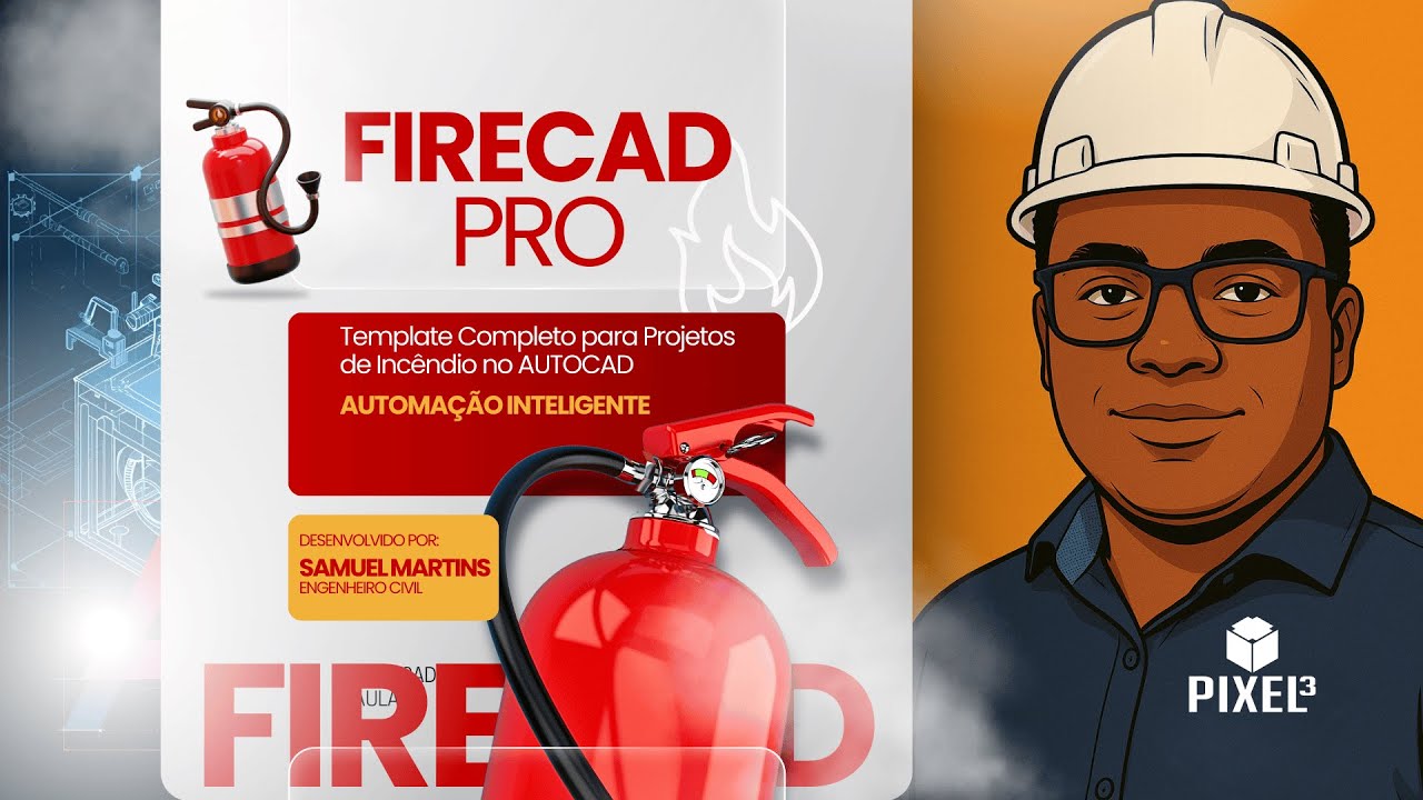 🔥 Novo Template de Incêndio para AutoCAD – FireCAD PRO (Automação Inteligente!)