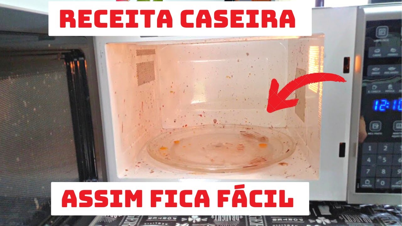 COMO LIMPAR MICROONDAS POR DENTRO