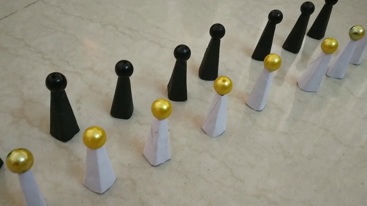 How to make chess board at home♟️♟️♟️