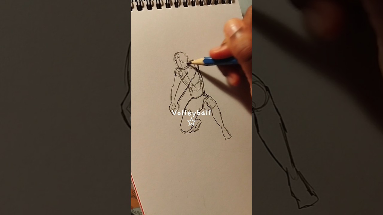 ASMR Day 1 drawing anatomy🥀 #pencildrawing  #sports  #art #artist #volleyball #drawing