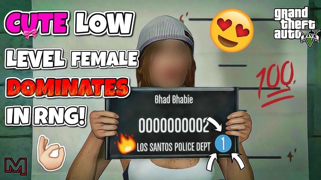 CUTE LOW LEVEL DOMINATES IN GTA 5 RNG!! | GTA 5 ONLINE