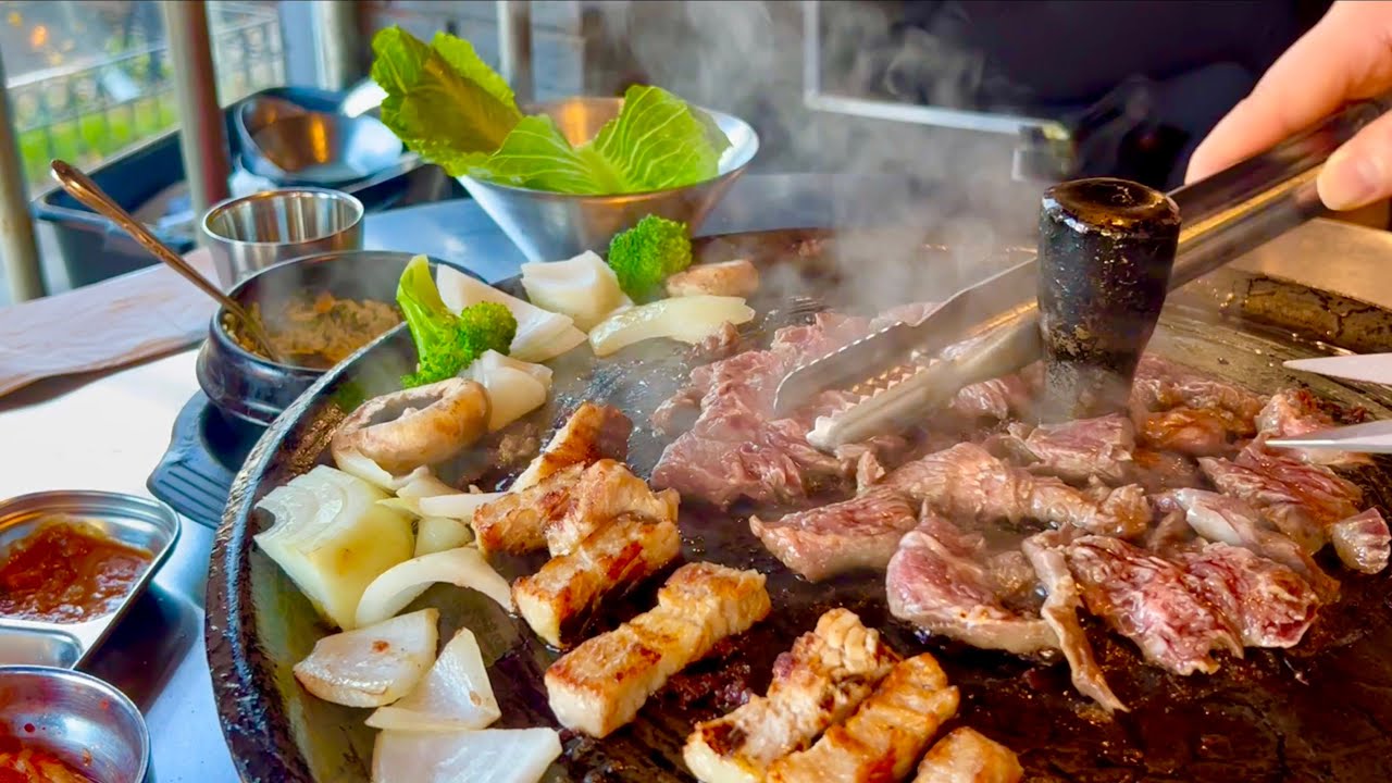 $36.95 All you can eat Korean BBQ 🇰🇷 The Cast Iron Pot 3 🍖  Korean BBQ buffet