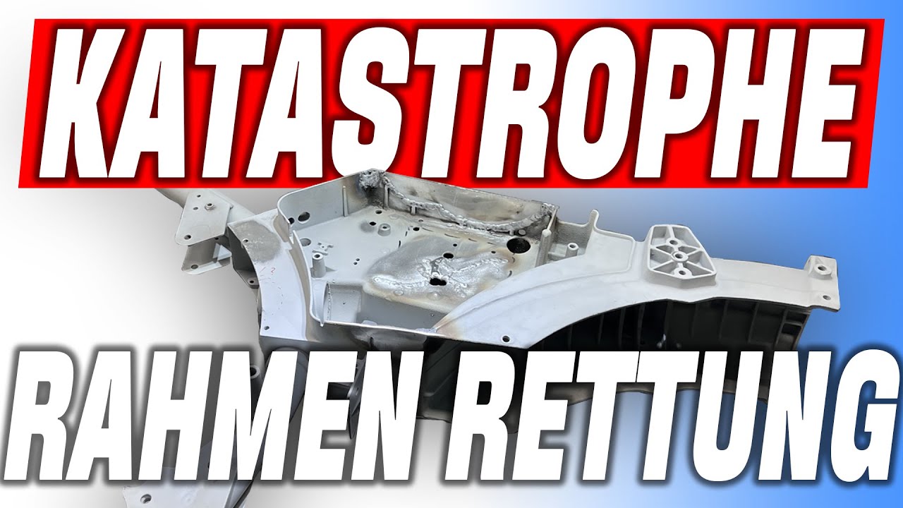 Rahmen noch zu retten? Zündapprahmen Reparatur Aluschweißen