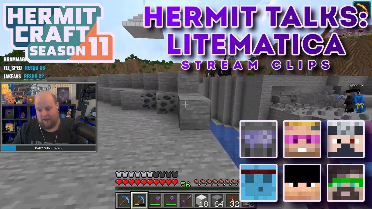 Is Litematica Cheating? | Hermit Talks | Stream Clips | Hermitcraft Season 11