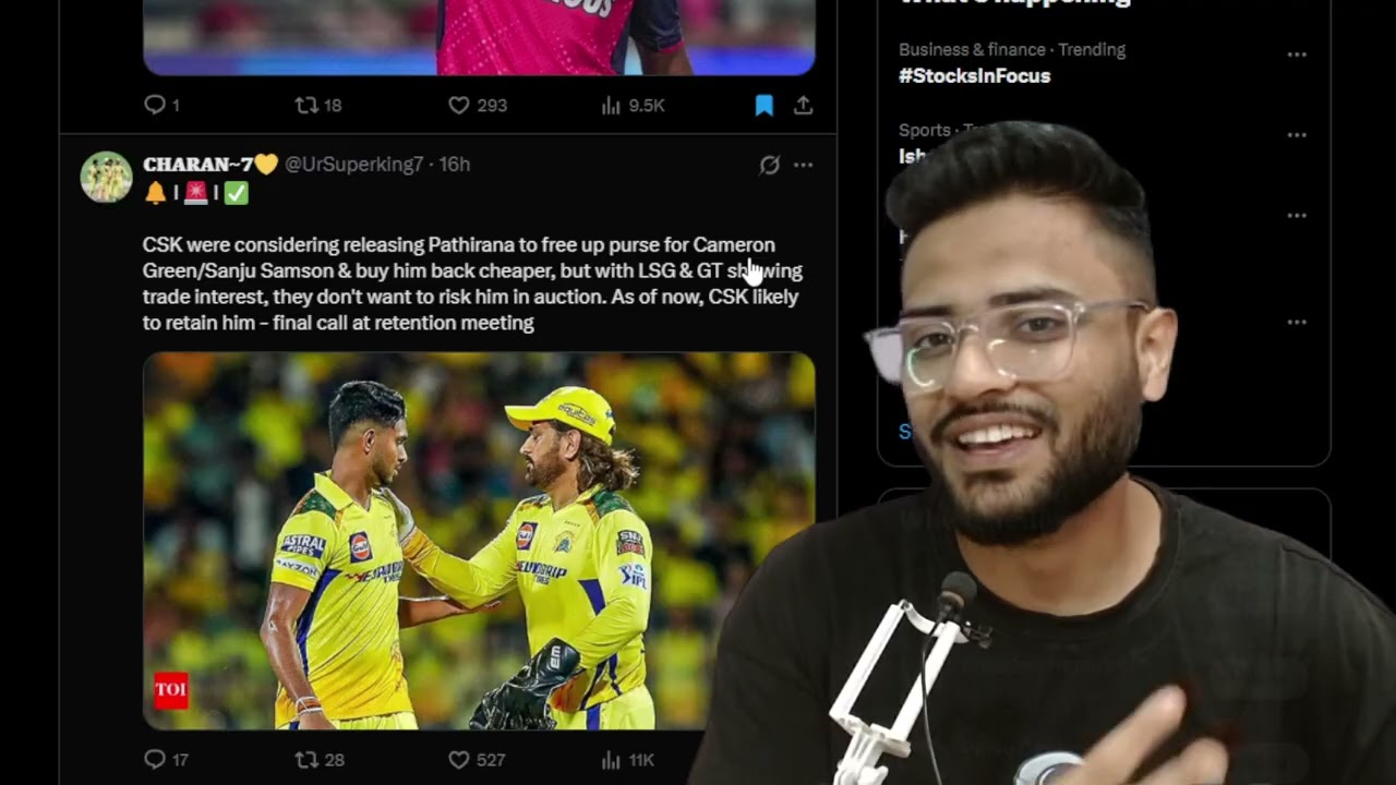 IPL big Trade - CSK was going to release Pathirana 🤤 