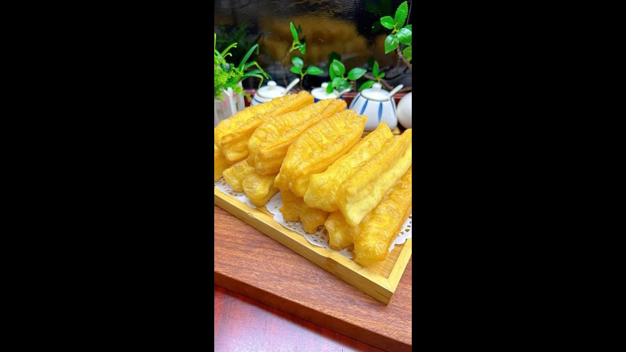 花5000新学的香酥大油条配方，蓬松酥脆，个个空心，看一眼就会