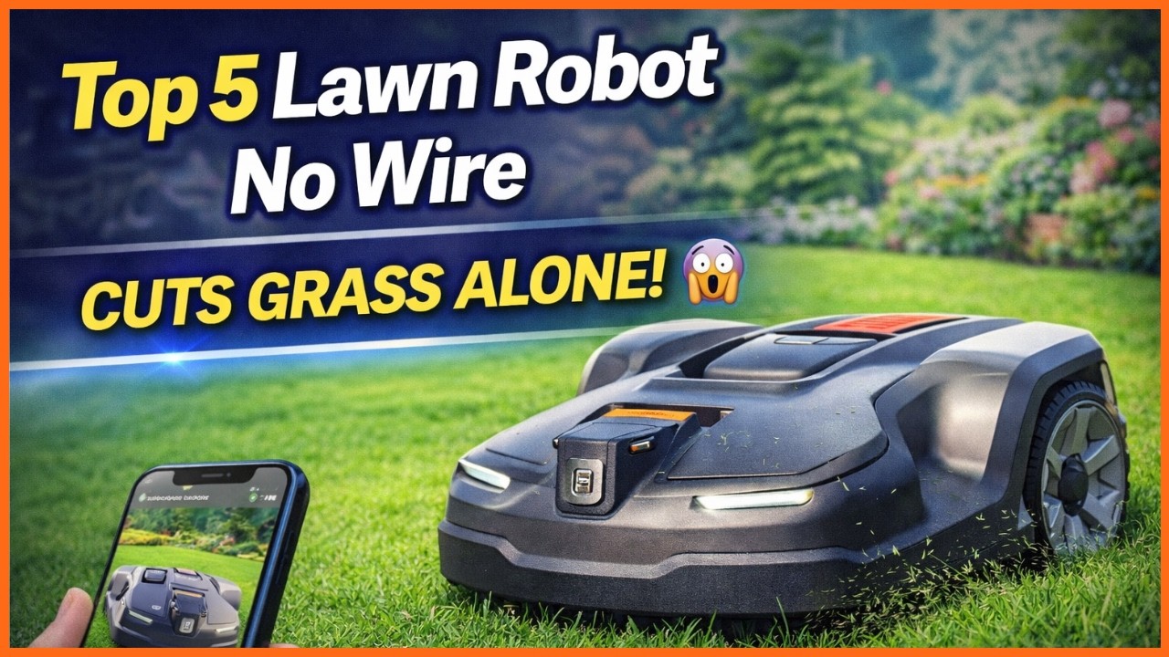 ✅ Top 5 Best Lawn Robot No Wire 2026 | Fully Automatic Smart Lawn Care Review & Test