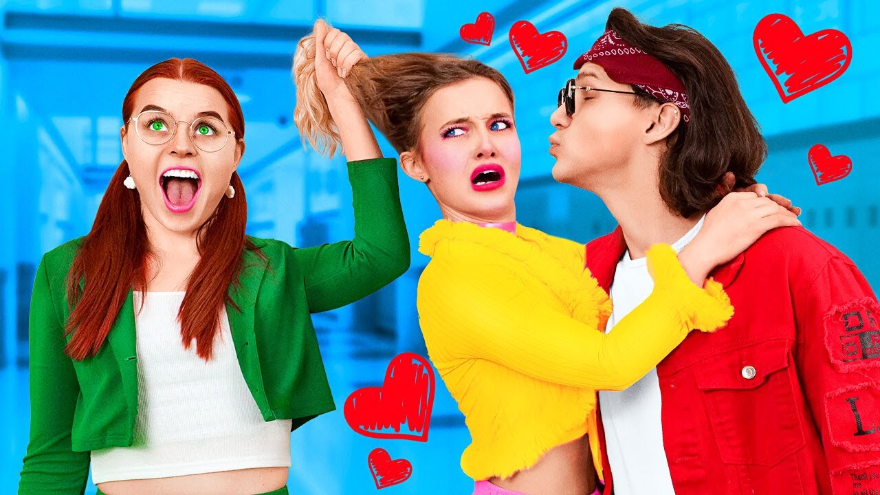 彼氏を寝取られた！😱💔|オタクVS人気者女子|男子の気を引くためのエクストリームライフハック|ラ・ラ・ライフ