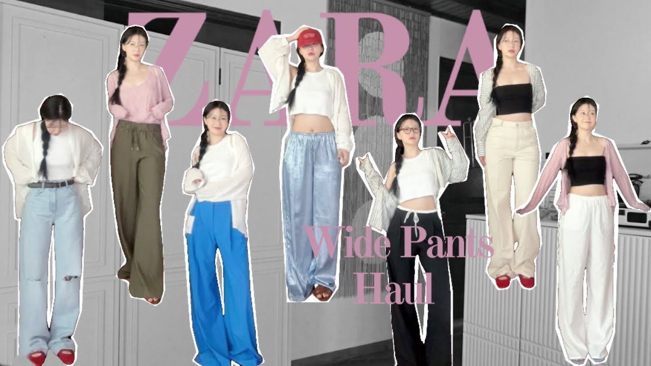 🩳 하비의 'ZARA' 여름 허벌바지 7가지 하울  #자라#와이드팬츠