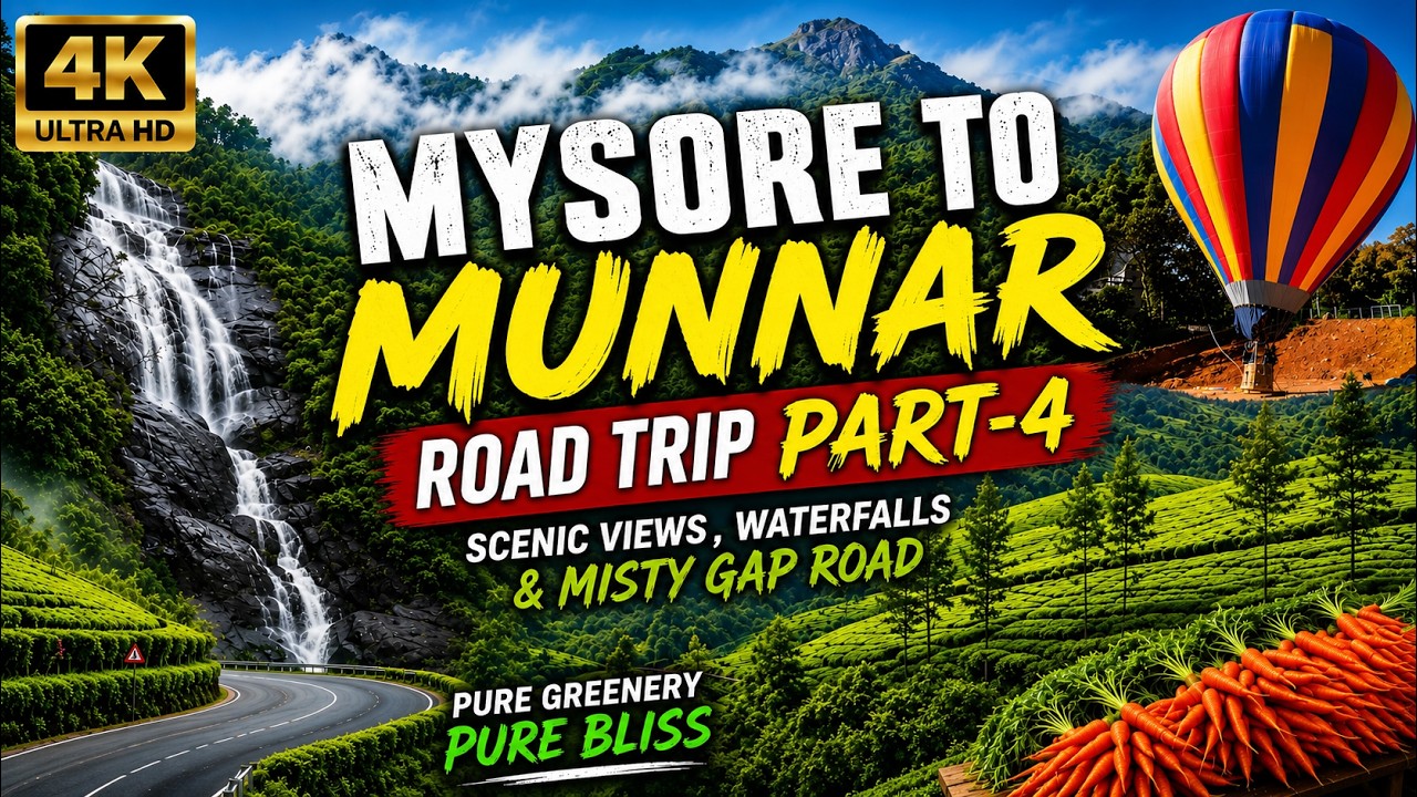 Munnar Gap Road | Kannan Devan Hills | Madupetty Tea Factory | Tata Tea |  Tea Plantation |Road Trip