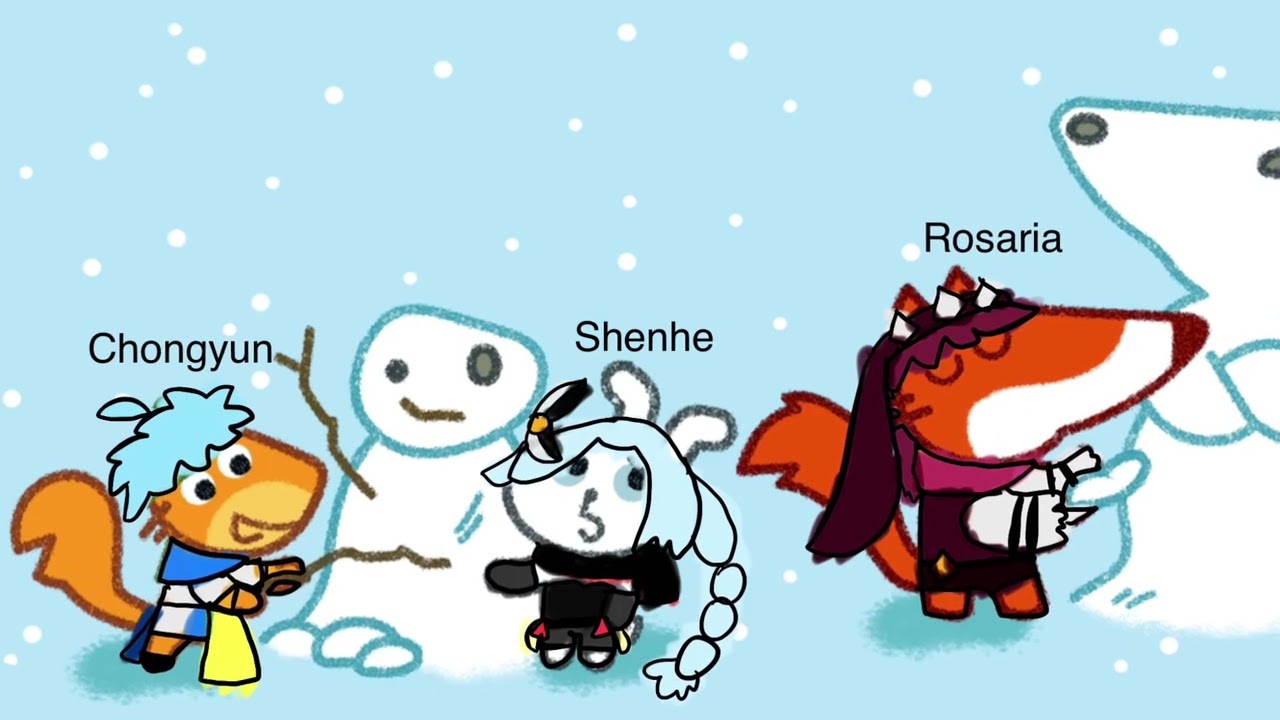 Studio pango x Genshin impact Character roles