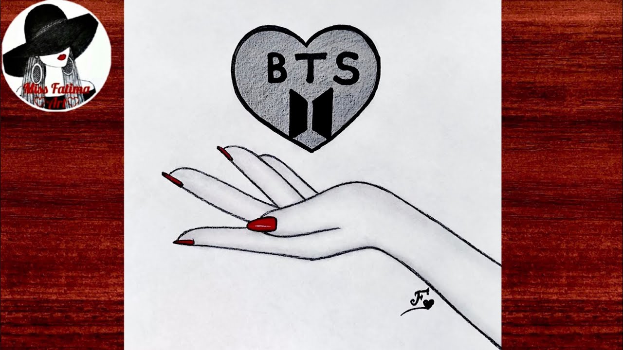 BTS drawing | BTS hand drawing | Pencil sketch of BTS Army