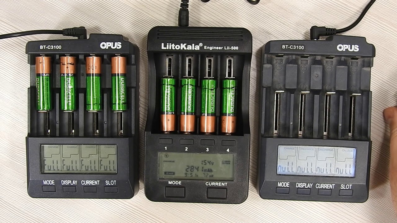 Функционал и сравнение работы интеллектуальных зарядных LiitoKala lii-500 и OPUS BT-C3100 v 2,2
