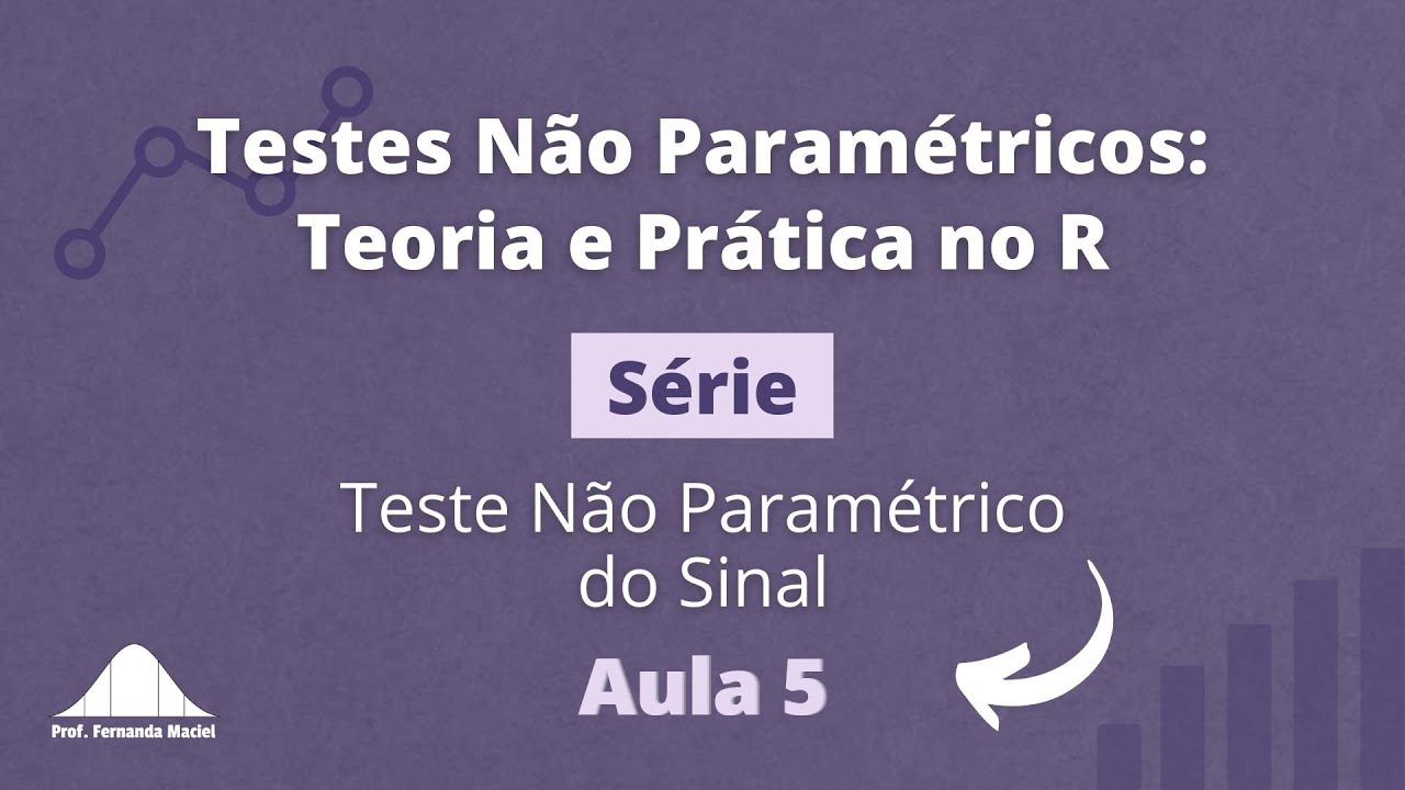 Teste N&atilde;o Param&eacute;trico - Dados Ordinais Pareados - Teste do Sinal | Prof. Fernanda Maciel