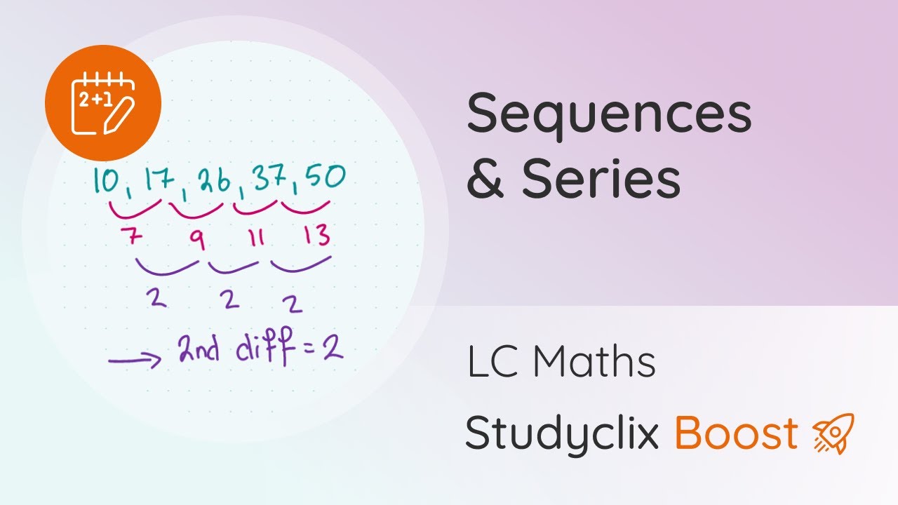 Arithmetic Sequence, Sequences & Series - Leaving Cert Maths | Studyclix Boost