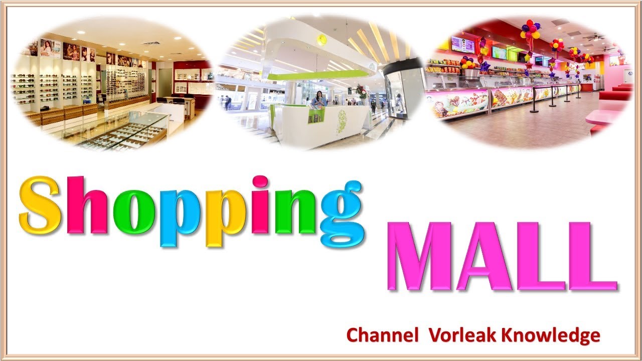 Learning about Shopping mall | Shopping mall vocabulary