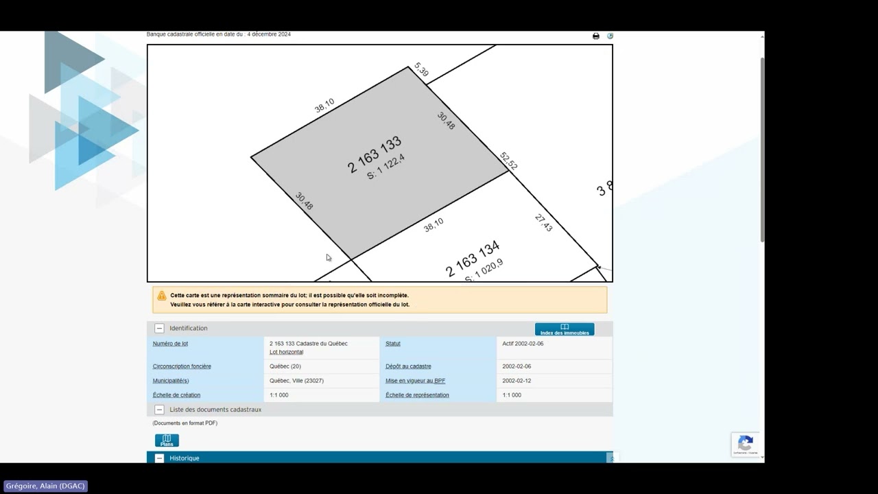 Webinaire: Nouvelle fonctionnalité de consultation de l’historique cadastral