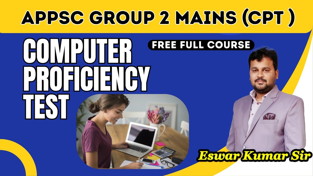 APPSC GROUP 2 MAINS: Computer Proficiency Test (CPT)-5  by Eswar Sir @RiseIASAcademy |Full Course
