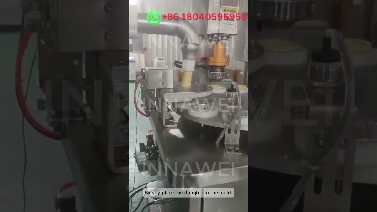 Watch How This Egg Tart Machine Transforms Dough into Perfect Egg Tarts