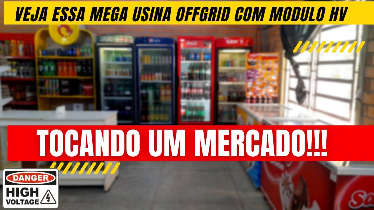 VEJA O SISTEMA DE UM INCRITO COM INVERSOR ALTA VOLTAGEM OFFGRID TOCANDO UM MERCADO
