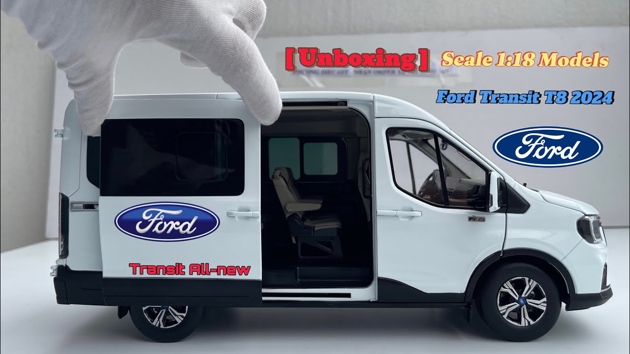 [Unboxing] Mô Hình Xe JMC-Ford Transit T8 (V363) 9 ghế All-new 2024 1/18 Dealer Paudi